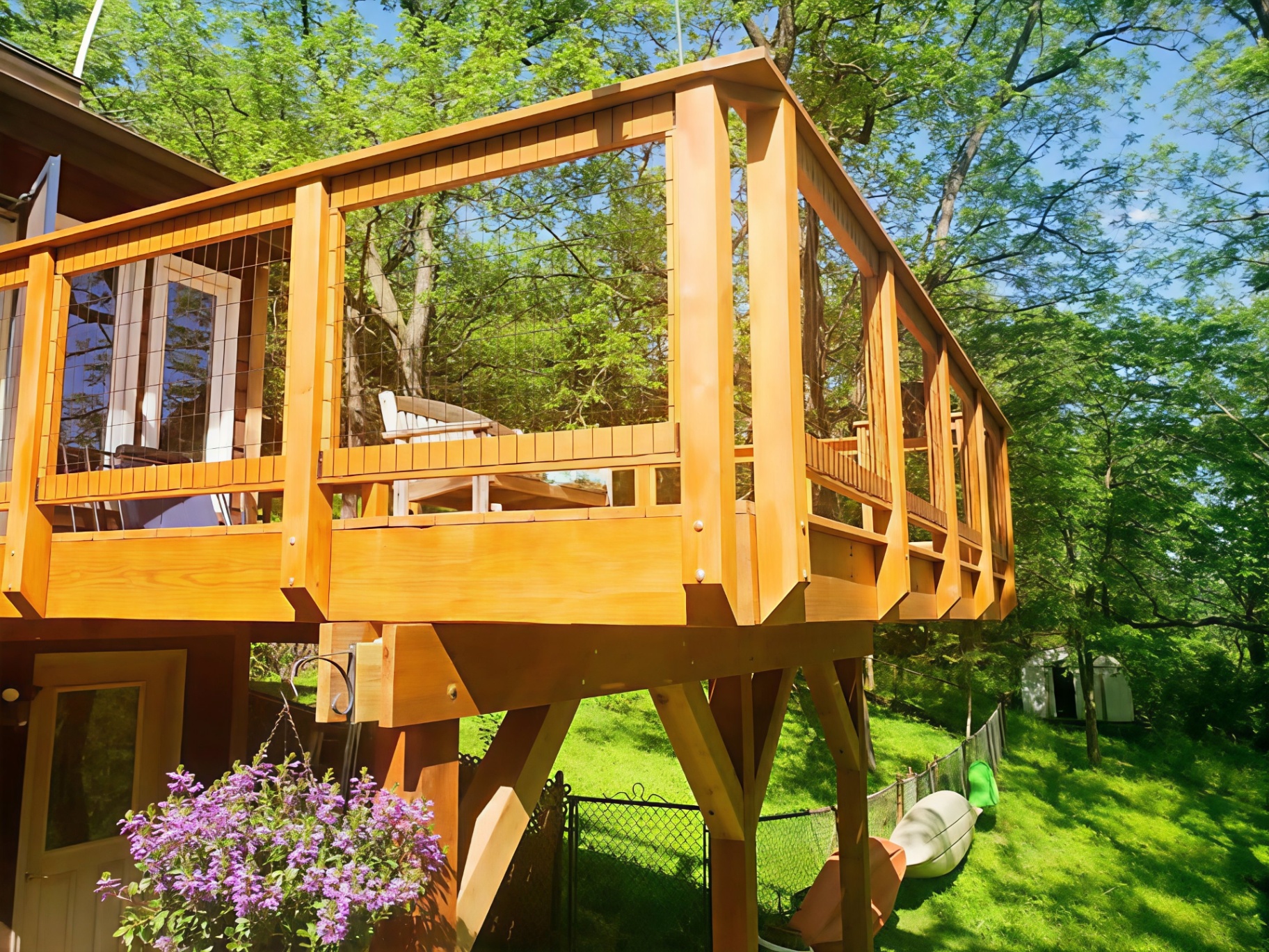 Elevated Cedar Deck