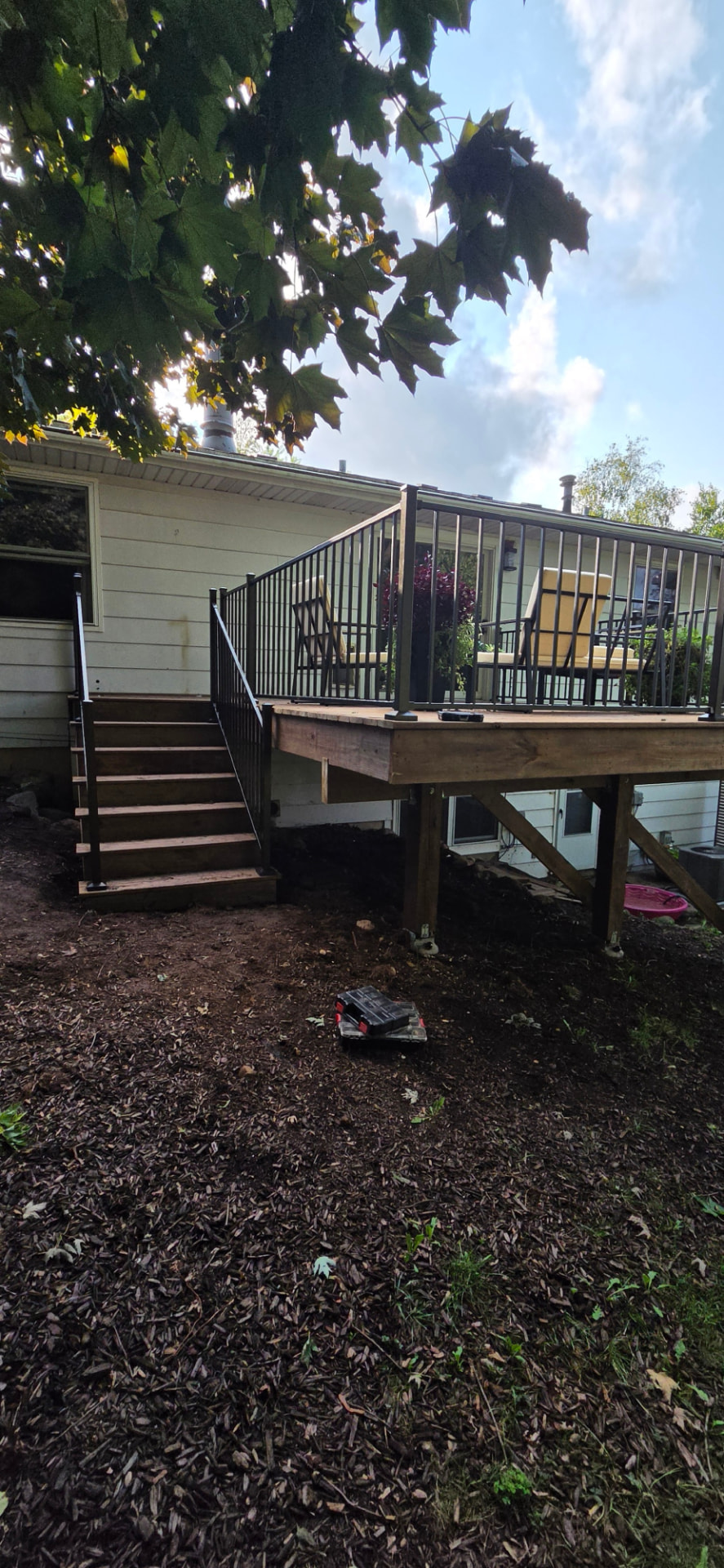 Raised Back Deck & Stair Build